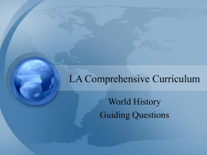 LA Comprehensive Curriculum - Lafayette Parish School System