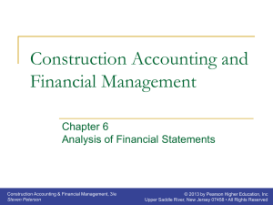 Chapter 06 - Analysis of Financial Statements