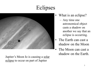 Lecture 5 - Eclipses