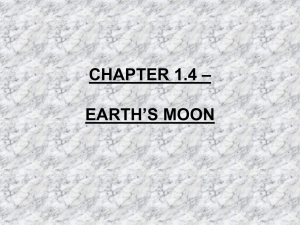 CHAPTER 1.4 – EARTH'S MOON