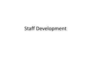Staff Development Teaching Guide