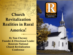 Church Revitalization in Rural America! - Renovate