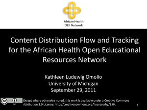 Distribution Flow and Analytics from the African