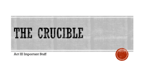 The Crucible Act III IMPORTANT stuff notes