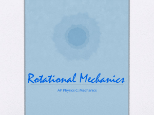 Rotational Mechanics - AdvancedPlacementPhysicsC