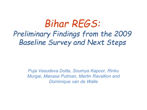 NREGS in Bihar: preliminary findings