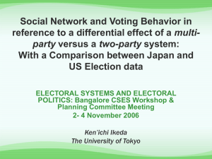 Differential effect of predominant one party system versus two party