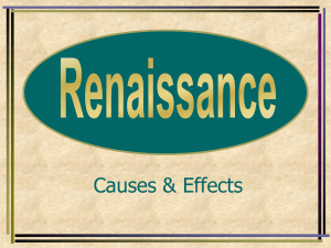 Causes and Effects of the Renaissance