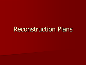 Reconstruction Plans