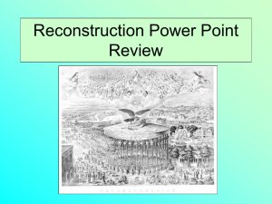 reconstruction 2008-9 ppt review