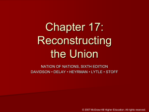 Ch 17 (Reconstruction)