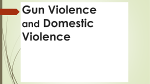 Gun Violence and Domestic Violence: Rifling Through America*s