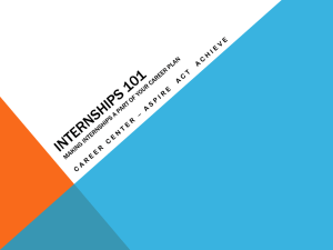 Internship basics