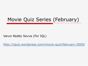 Movie Quiz Series