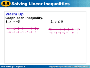 linear inequality