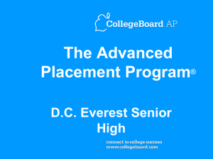 AP Informational PPT Parents - DC Everest Social Studies