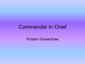 Commander In Chief