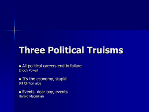 Three Political Truisms