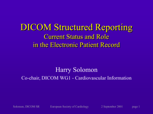 DICOM Structured Reporting