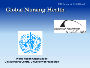 Global Nursing Health - University of Pittsburgh