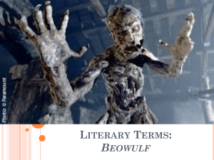 Literary Terms: Beowulf