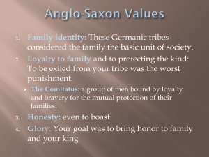 Anglo-Saxon Values - Scott County Schools