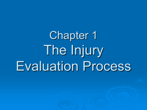 Chapter 1 The Injury Evaluation Process