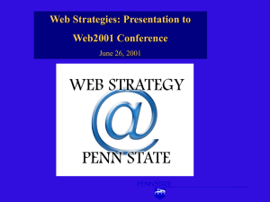 Web Strategy Initiative