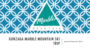 Gonzaga Marble Mountain Ski Trip
