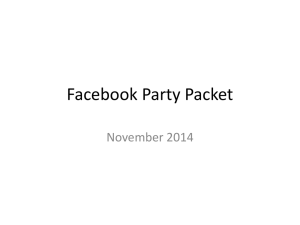 Facebook Party Packet