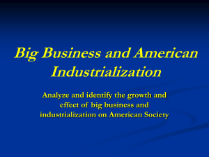 Big Business and American Industrialization