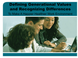 Defining Generational Values