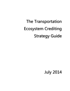 The Transportation Ecosystem Crediting Strategy Guide