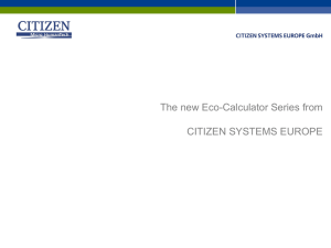 Functions - Citizen calculator
