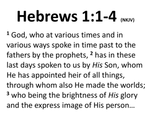 Hebrews 1:1-4