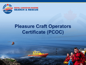 PCOC Power Point - Canadian Coast Guard Auxiliary