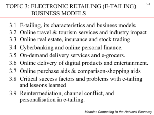 Electronic retailing (e