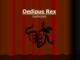 Structure of oedipus rex