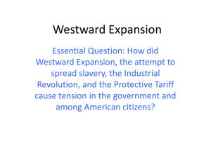 WESTWARD EXPANSION 2015