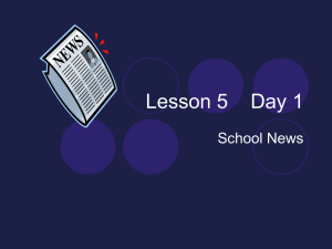 Lesson 5 Day 1 - North Allegheny School District