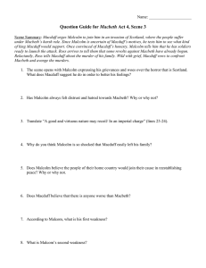 Question Guide for Macbeth Act 4, Scene 3 - Hutchinson-page