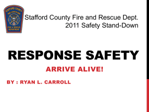 driving safety - Stafford County Fire & Rescue