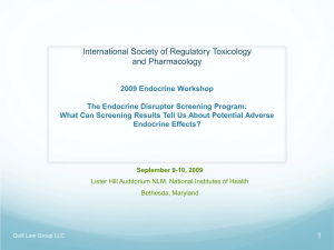 International Society of Regulatory Toxicology and Pharmacology