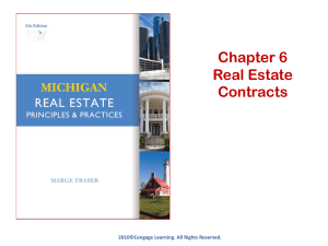 Michigan Real Estate - PowerPoint - Ch 06