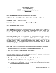 eng.237.outline.s2011 - Student Learning Outcomes (SLO)