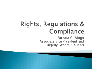 Rights, Regulations & Compliance