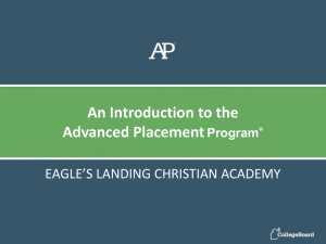 AP Exams - Eagle's Landing Christian Academy