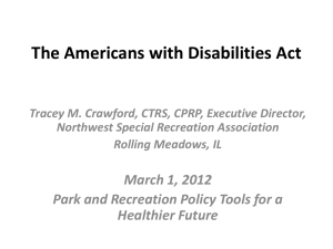 Powerpoint Presentation- Overview of ADA