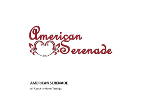 Tasting Kits - American Serenade