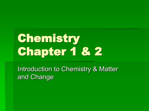 chemistry chapter 1 and 2 notes